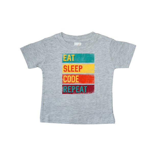 Eat Sleep Code Kid's T-Shirt Children Boys Girls Unisex Top Coding Programmer